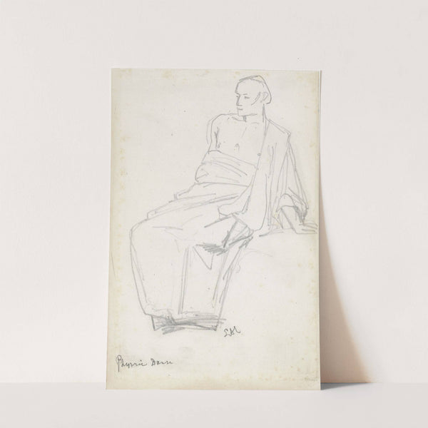 Studie van een zittende figuur (1846 - 1912) by Lawrence Alma-Tadema