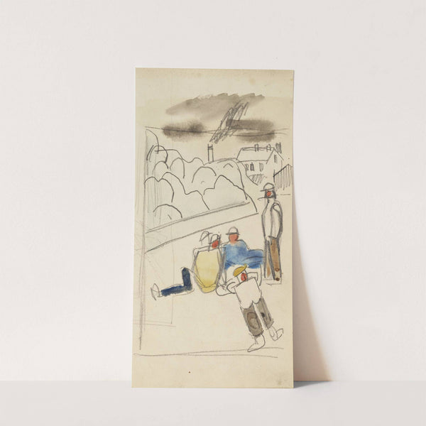 Studie van figuren by Jean Brusselmans