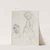 Studie van twee kinderen by August Allebé