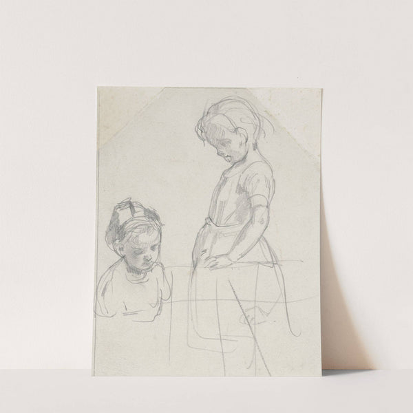 Studie van twee kinderen by August Allebé