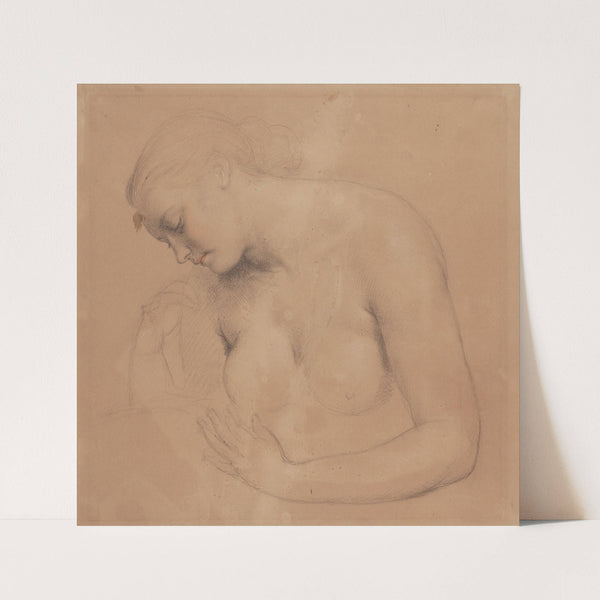 Studie ženského aktu (1855) by Josef Mánes