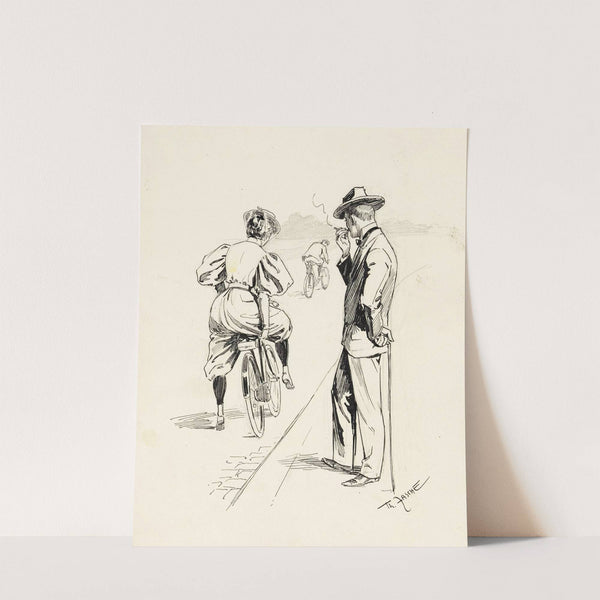 Studie zu Radfahrsport (1900) by Theodor Zasche