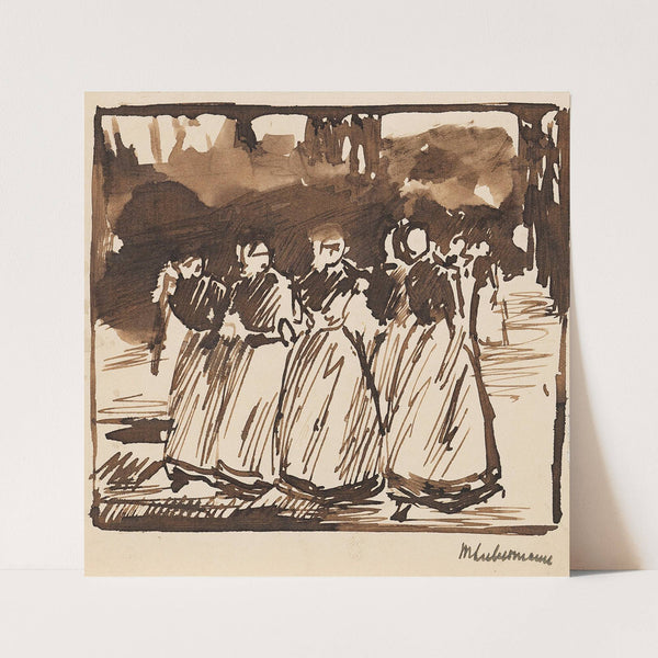 Studie zu Sonntagnachmittag in Laren (1882) by Max Liebermann