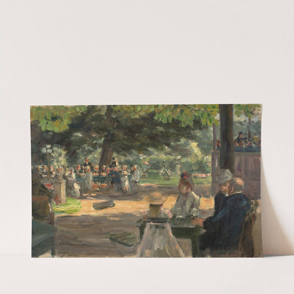 Studie zum ,Restaurationsgarten in Leiden (1900) by Max Liebermann