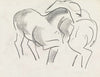 Studieblad met paarden