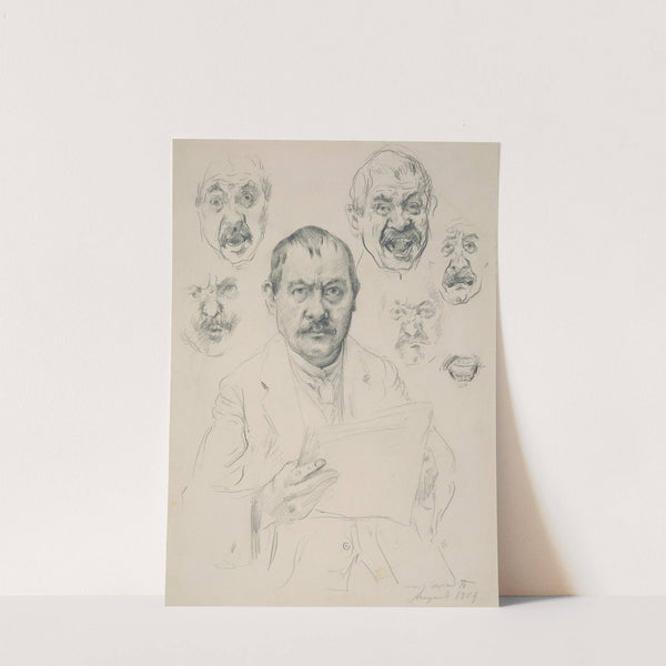 Studien zu einem Selbstbildnis (1909) by Lovis Corinth