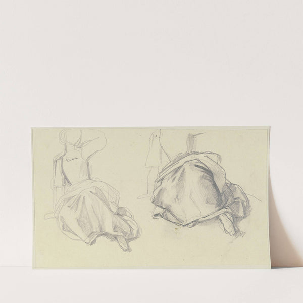 Studienblatt; Auf der Erde sitzende Frau by Jakob Becker