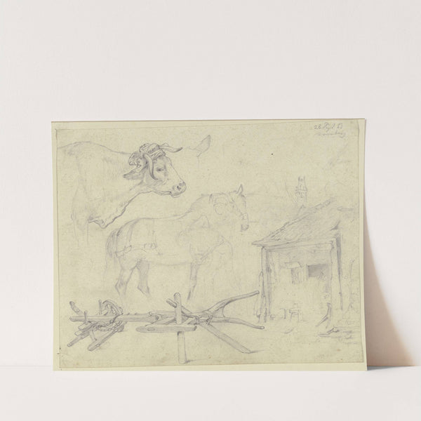 Studienblatt; Schmiede in Kronberg by Teutwart Schmitson