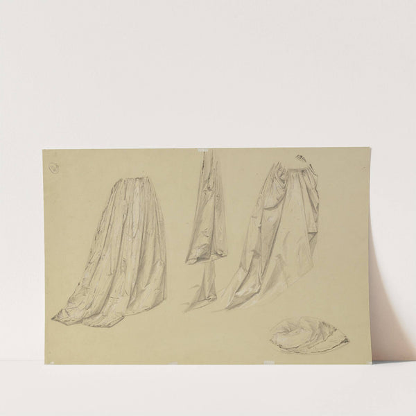 Studienblatt; Weibliche Gewandfigur by Josef Ferdinand Becker