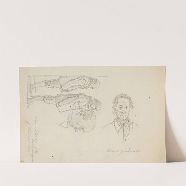 Studier af fanger fra Forbedringshuset by Martinus Rørbye