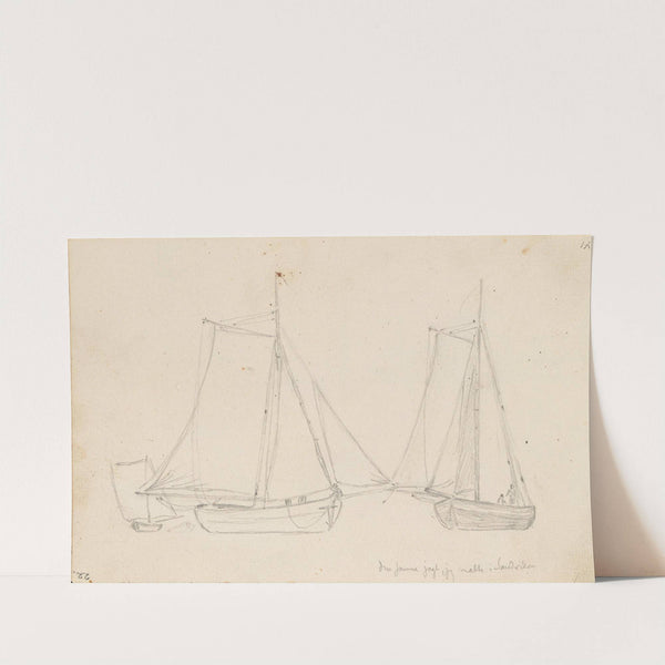 Studier av jagt (1873) by Hans Gude