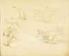 Studies – 2 cows, horse