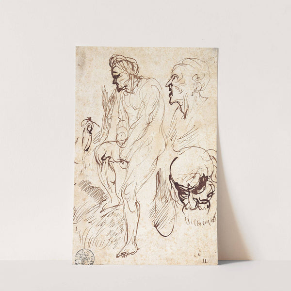 Studies after the Model (mid-1660s) by Jan Lievens