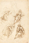 Studies for an Annunciation (recto)
