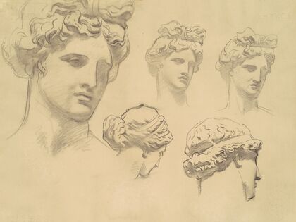 Studies for ‘Apollo and the Muses’ — size preview