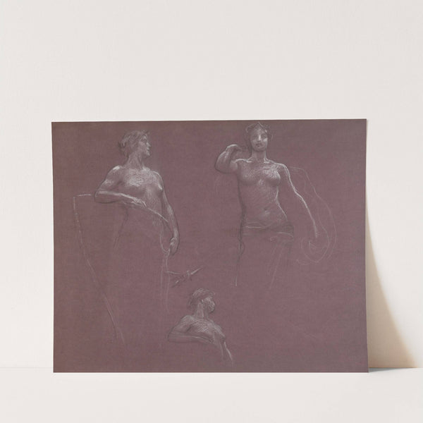 Studies for Ceres and Juno in ‘Prospero Summoning Nymphs and Deities’ by Herbert James Draper