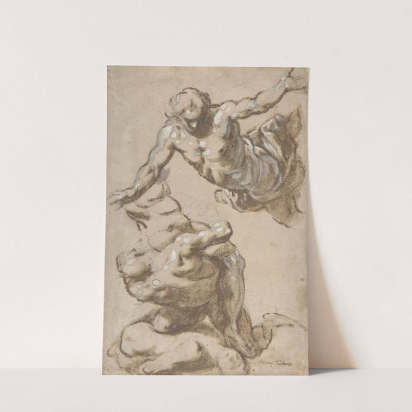 Studies for Four Figures by Jacopo Palma il Giovane