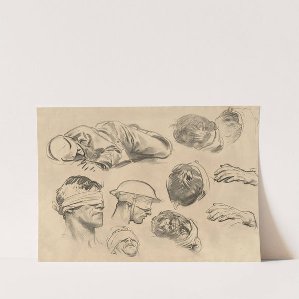 Studies for ‘Gassed’ V (1918-1919) by John Singer Sargent