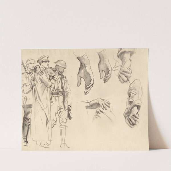 Studies for ‘Gassed’ VI (1918-1919) by John Singer Sargent