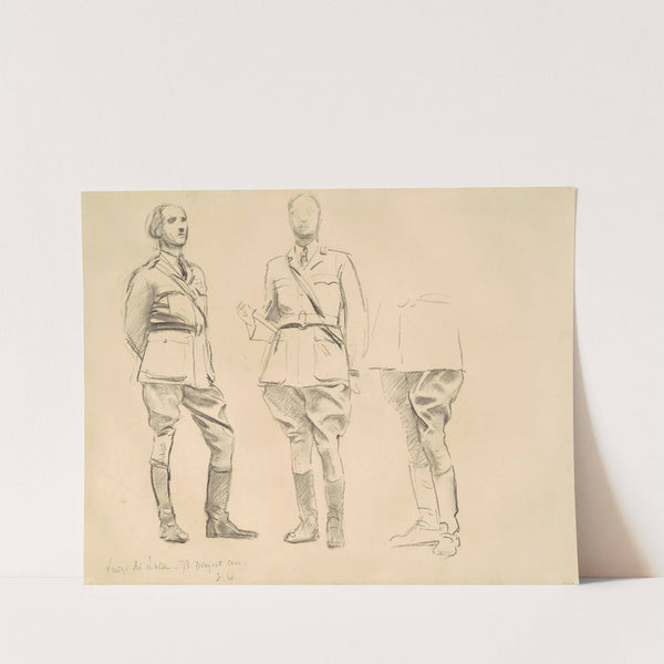 Studies for ‘General Officers of World War I’ (1920-1922) by John Singer Sargent