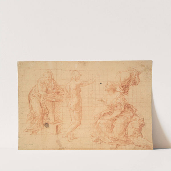 Studies for 'Hercules at the Crossroads' and for the 'Nativity' by Pompeo Batoni