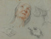 Studies for Saint Anne in ‘Education of the Virgin’