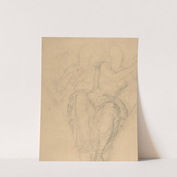 Studies for the Allegorical Figure of the City of Piacenza (1821) by Abel de Pujol