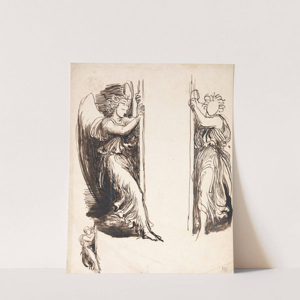 Studies for the Angels in The Court of Death by George Frederic Watts