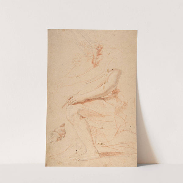 Studies for the Archangel Gabriel by Nicolas Mignard