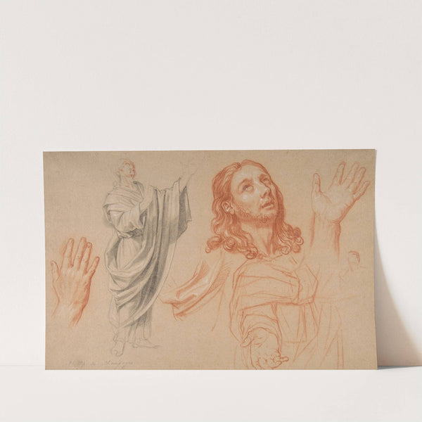 Studies for 'The Conversion of the Jailer before Saint Paul and Silas' by Nicolas de Plattemontagne