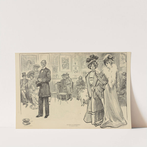 Studies in expression, at a dramatic agency (1900-1905) by Charles Dana Gibson