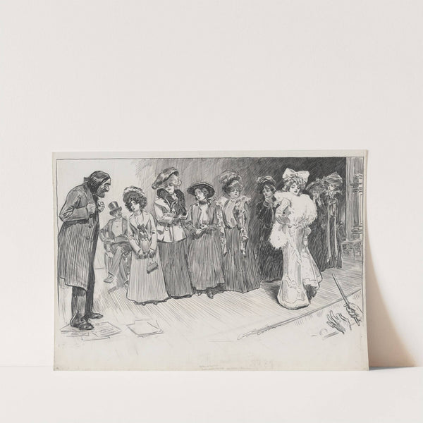 Studies in expression. The author and the soubrette (1902) by Charles Dana Gibson