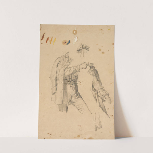 Studies of a Baden irregular - dog study by Johann Baptist Kirner