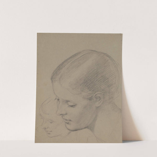 Studies of a Female Head (recto) by Enoch Wood Perry Jr.