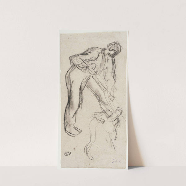 Studies of a Man Digging by Jean-François Millet