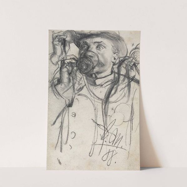 Studies of a Man Drinking (1888) by Adolph von Menzel