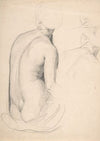 Studies of a Seated Woman from Behind