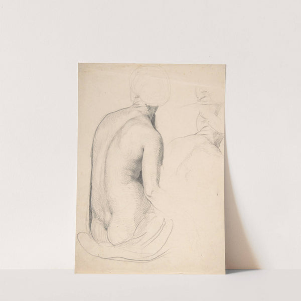 Studies of a Seated Woman from Behind by Eduard Julius Friedrich Bendemann