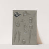 Studies of a Suit of Armor by Sir Edward Coley Burne-Jones