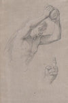 Studies of a Young Man Holding a Stone