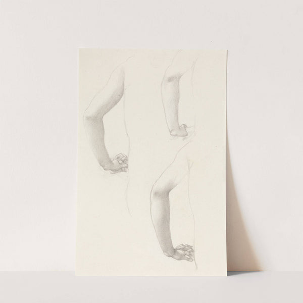 Studies of an Arm and Hands by Sir Edward Coley Burne-Jones