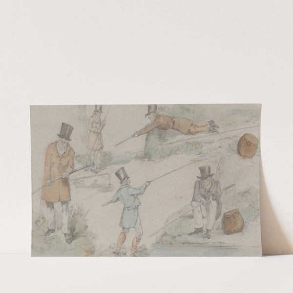 Studies of Anglers by Henry Thomas Alken