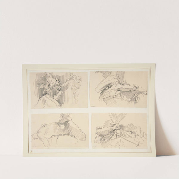 Studies of Cellini’s Perseus and Medusa by John Singer Sargent