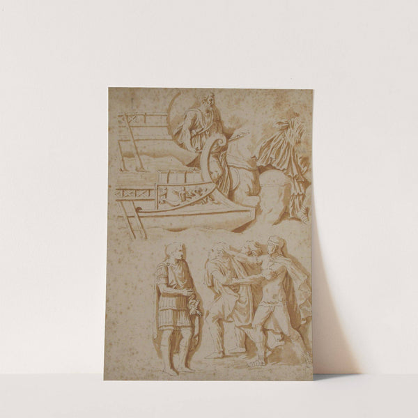 Studies of Details from Trajan's Column by Nicolas Poussin