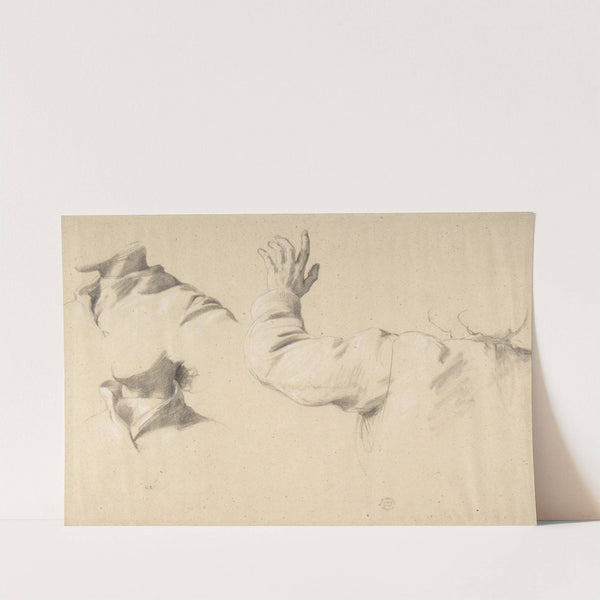 Studies of Drapery in Sleeve and Collars by Romain Cazes