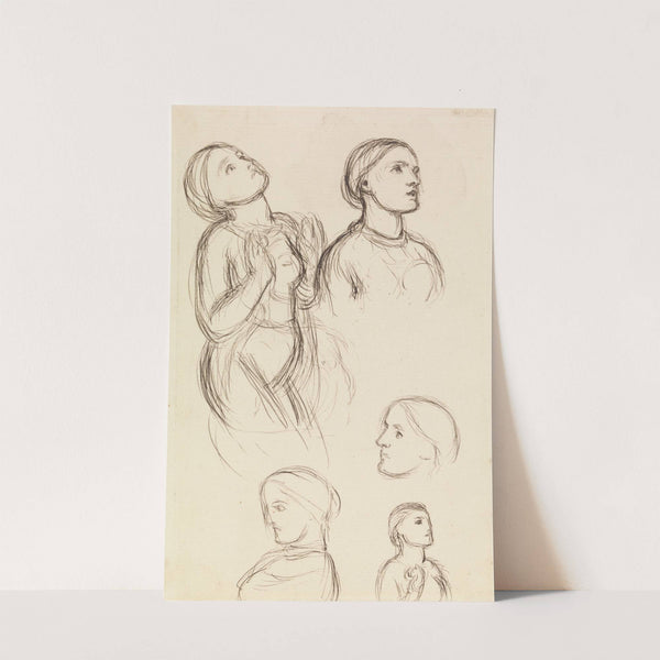 Studies of Edith Holman Hunt by William Holman Hunt