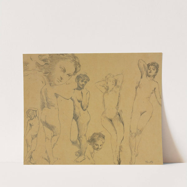 Studies of Female Nudes by Henri Fantin-Latour