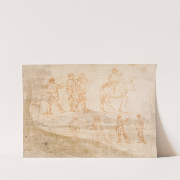 Studies of figures (ca 1635-1640) by Claude Lorrain