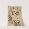 Studies of Figures and Architecture by Perino Del Vaga