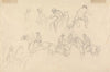 Studies of Figures on Horseback